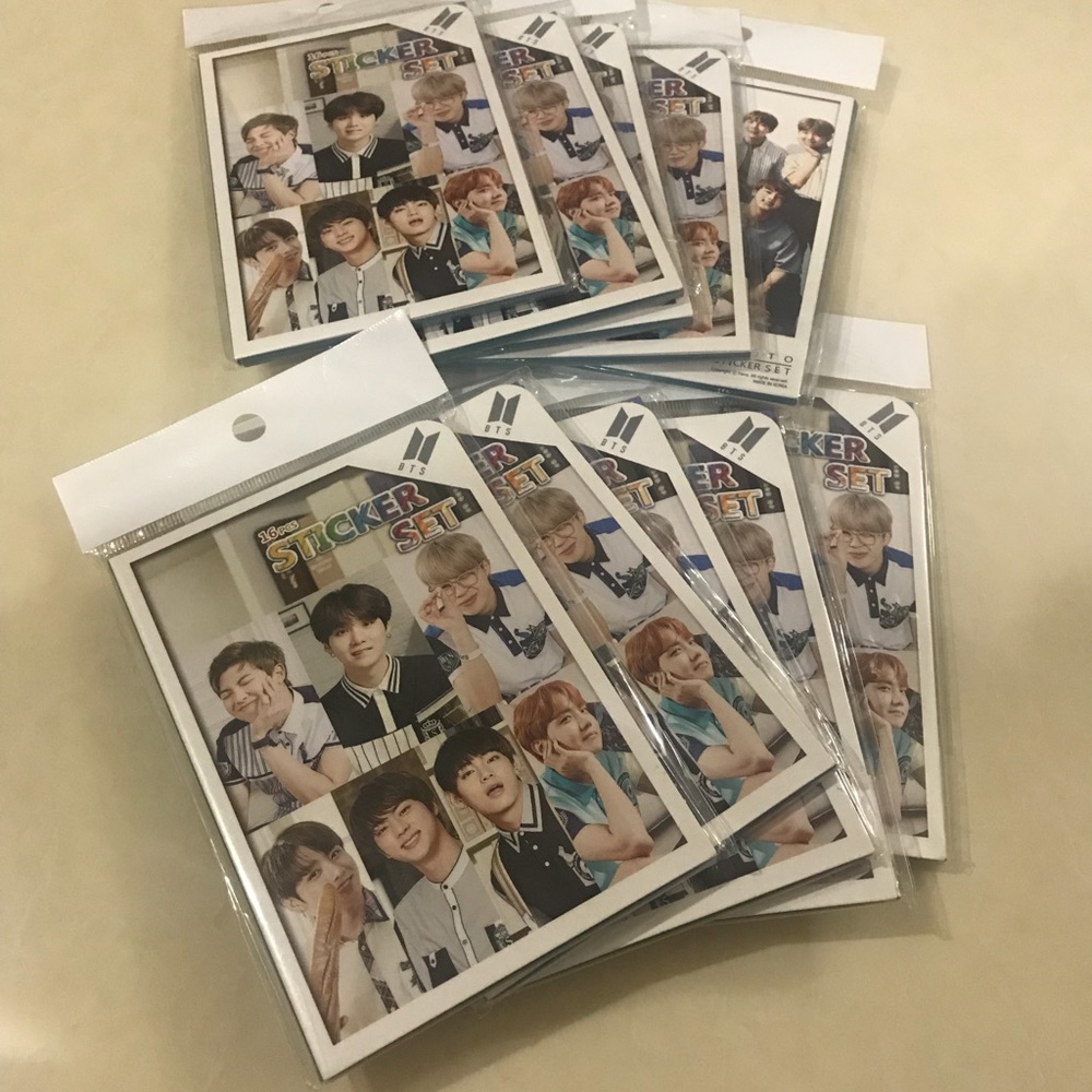 BTS Photo Sticker Set
